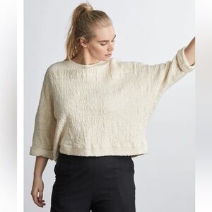 Cozy Cream Crew Neck Sweater